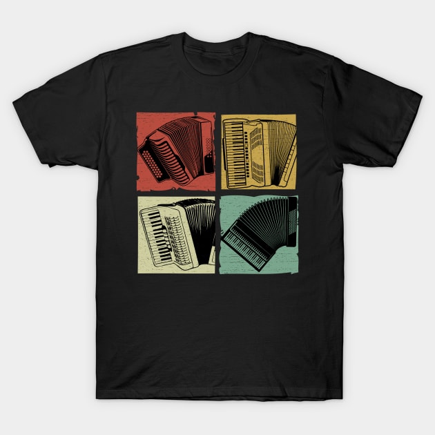 Vintage accordion design T-Shirt by vpdesigns